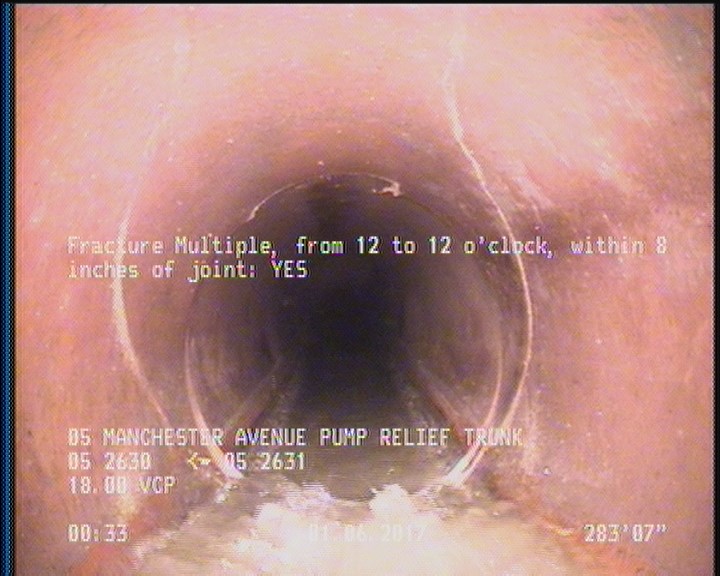 Fracture Multiple, from 12 to 12 o'clock, within 8 inches of joint: YES