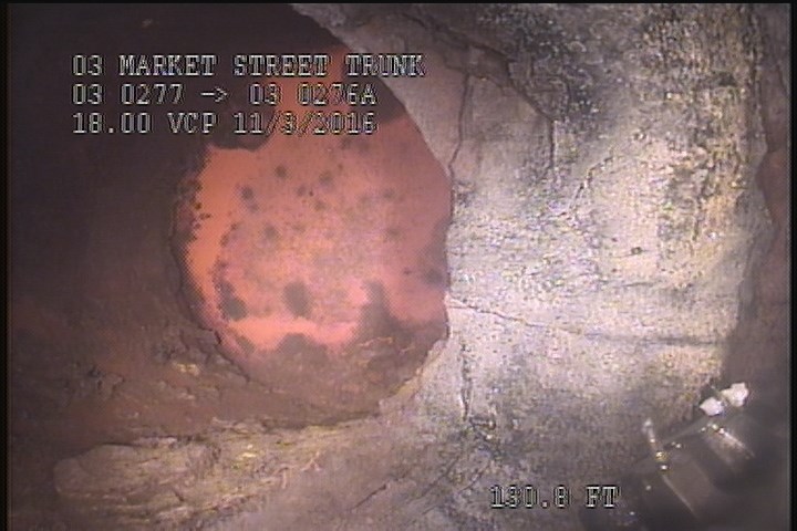 Tap Break-In Capped, at 02 o'clock, -, within 8 inches of joint: NO, 6"