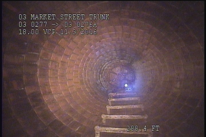 Downstream Manhole, Survey Ends - 11:31AM