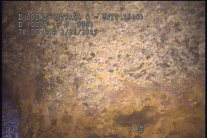 Surface Aggregate Projecting, from 07 to 05 o'clock, within 8 inches of joint: YES