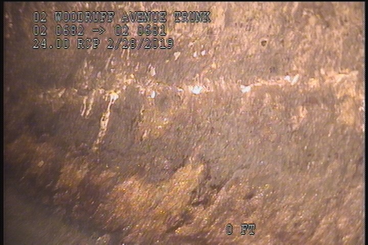 Surface Spalling, from 08 to 04 o'clock, within 8 inches of joint: YES, Start - BLISTERING PEELING CONCRETE UNDER MAG COAT