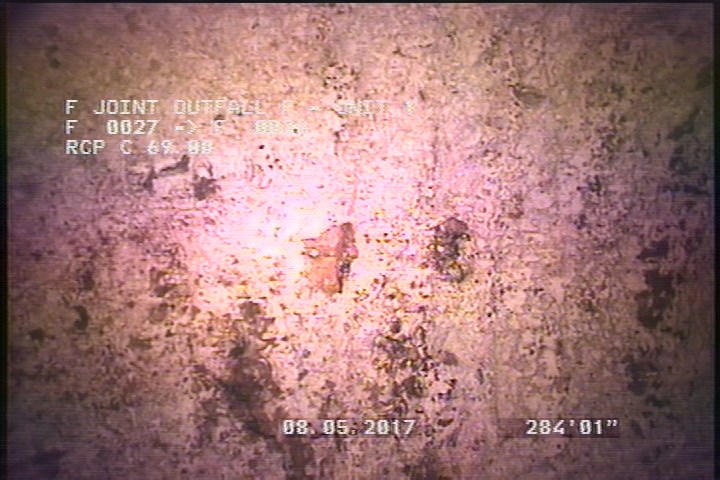Surface Reinforcement Visible, from 11 to 01 o'clock, within 8 inches of joint: NO - CIRCUM REBAR