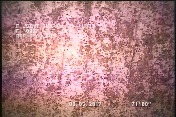 Surface Reinforcement Visible, from 10 to 12 o'clock, within 8 inches of joint: YES, Start - CIRCUN REBAR UNDER MAG COATSPORATIC