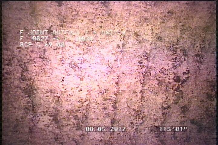 Surface Reinforcement Visible, from 10 to 12 o'clock, within 8 inches of joint: NO - CIRCUM REBAR