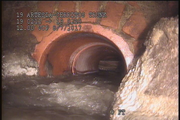 Upstream Manhole, Survey Begins - 1135