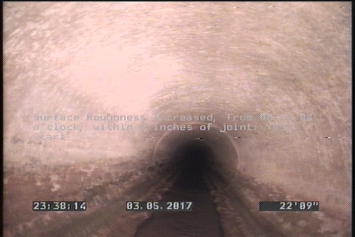Surface Roughness Increased, from 08 to 04 o'clock, within 8 inches of joint: YES, Start