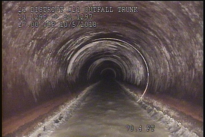 General Observation - WHITE COATING ON PIPE 8:00 TO 4:00
