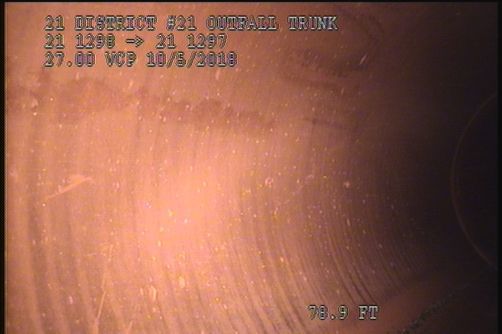 Surface Spalling, from 08 to 04 o'clock, within 8 inches of joint: NO - SMALL INDENTSIONS