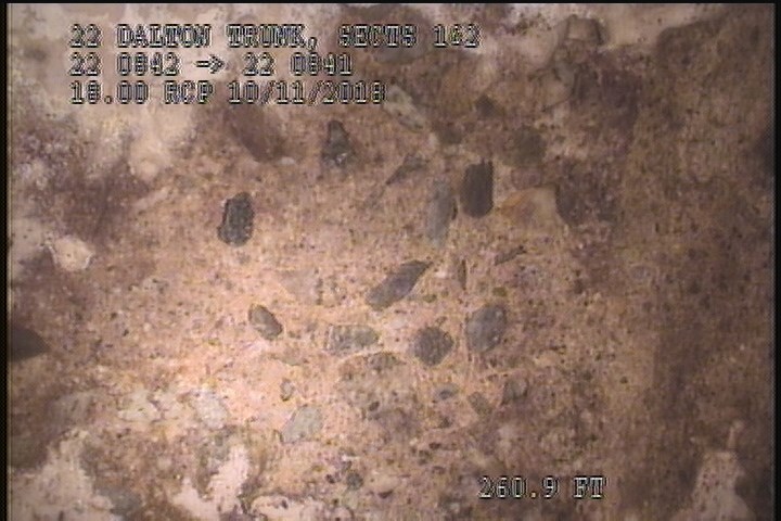 Surface Aggregate Visible, from 09 to 12 o'clock, within 8 inches of joint: YES, Start - SEVERE AGG