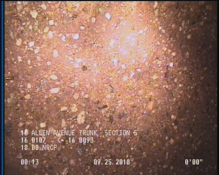 Surface Aggregate Projecting, from 08 to 04 o'clock, within 8 inches of joint: YES, Start