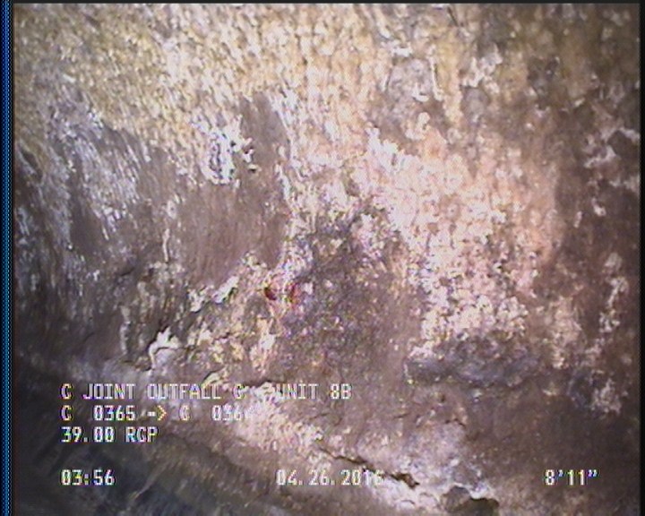 Surface Aggregate Projecting, from 08 to 04 o'clock, within 8 inches of joint: YES, Start