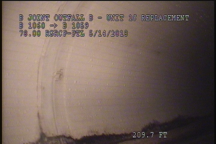 Lining Failure Blistered, from 08 to 04 o'clock, within 8 inches of joint: YES, Start