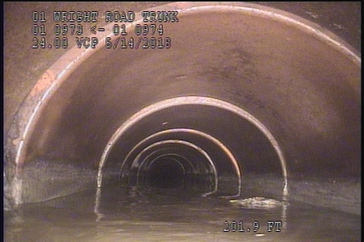 Water Level, Sag in pipe, 30 %of cross sectional area, Start