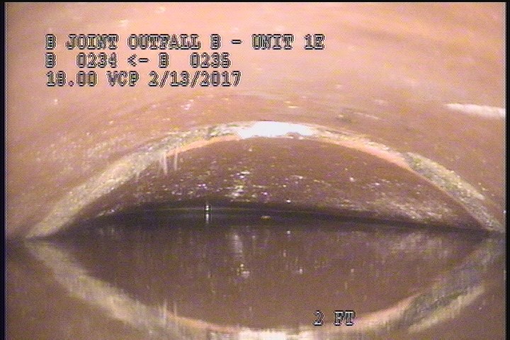 Survey Abandoned - VIEW OF THE UPLEG PIPE OF THE D/S SIPHON