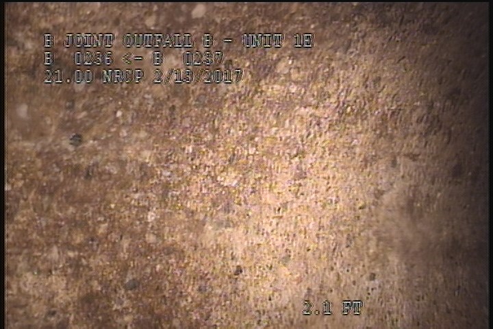 Surface Spalling, from 10 to 02 o'clock, within 8 inches of joint: YES