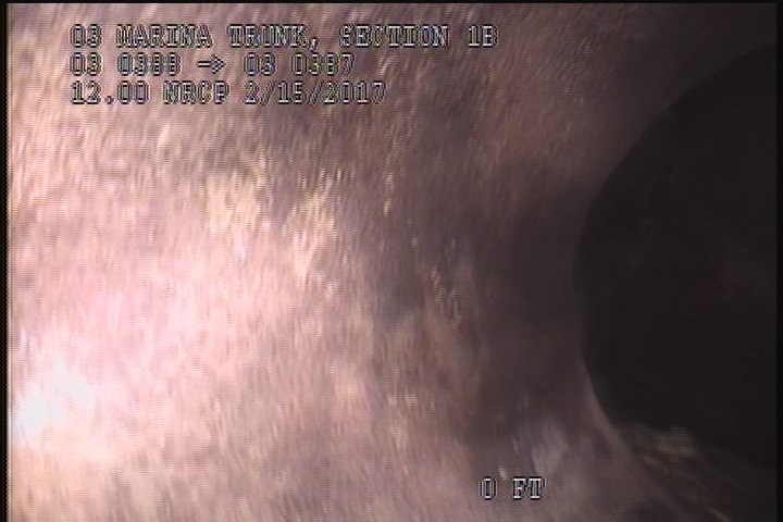 Upstream Manhole, Survey Begins - 9:50 AM