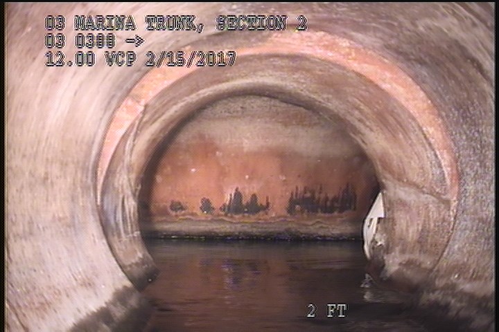 Downstream Manhole, Survey Ends - 10:17 AM