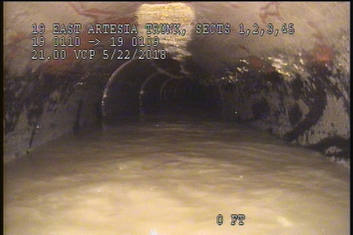 Upstream Manhole, Survey Begins - 8:32 AM
