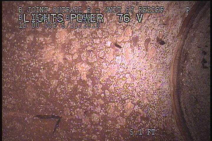 Surface Spalling, from 08 to 04 o'clock, within 8 inches of joint: YES, Start - BLISTERING PIPE