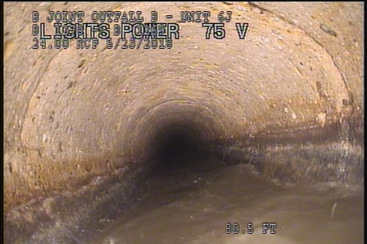 General Photograph - PIPE MEASURED AS 18"RCP-CHANGED TIRES