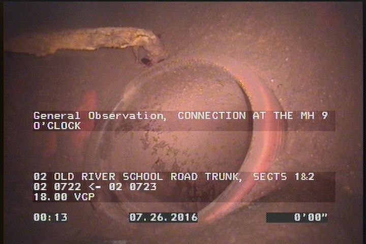 General Observation - CONNECTION AT THE MH 9 O'CLOCK
