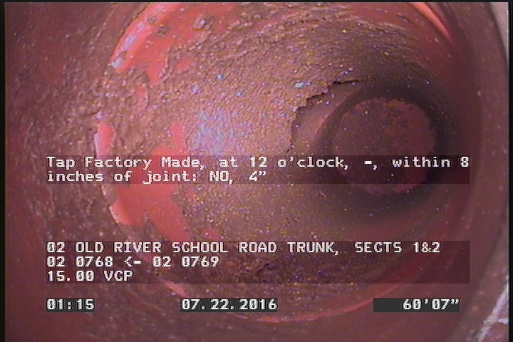Tap Factory Made, at 12 o'clock, -, within 8 inches of joint: NO, 4"