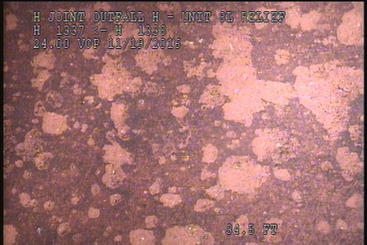 Surface Spalling, from 08 to 04 o'clock, within 8 inches of joint: YES, Start - VERY THIN OUTER LAYER PEELING