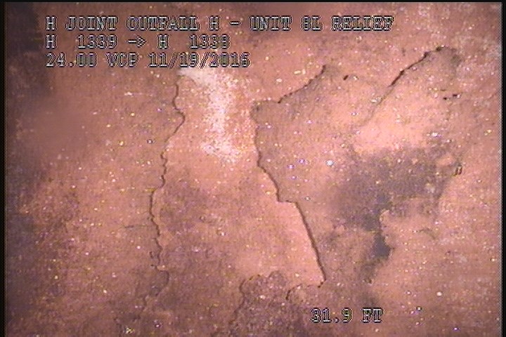 Surface Spalling, from 08 to 04 o'clock, within 8 inches of joint: NO - THIN OUTER SUFACE LAYERS