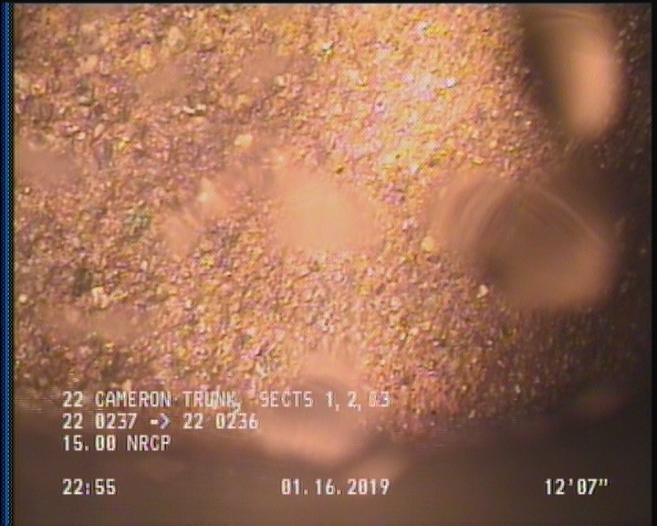 Surface Aggregate Projecting, from 09 to 03 o'clock, within 8 inches of joint: YES, Start