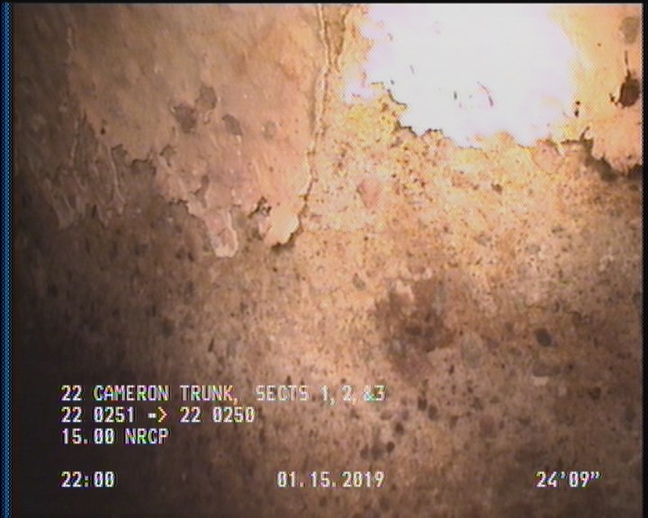 Surface Spalling, from 09 to 03 o'clock, within 8 inches of joint: YES, Start