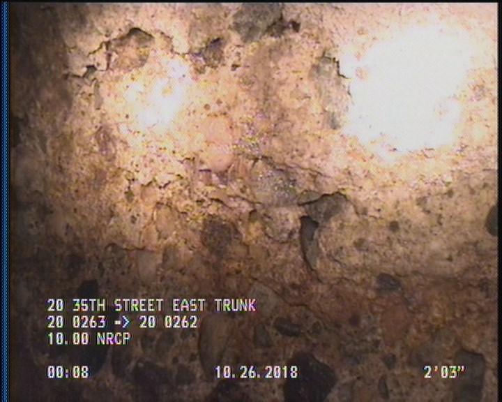 Surface Spalling, from 09 to 03 o'clock, within 8 inches of joint: YES, Start