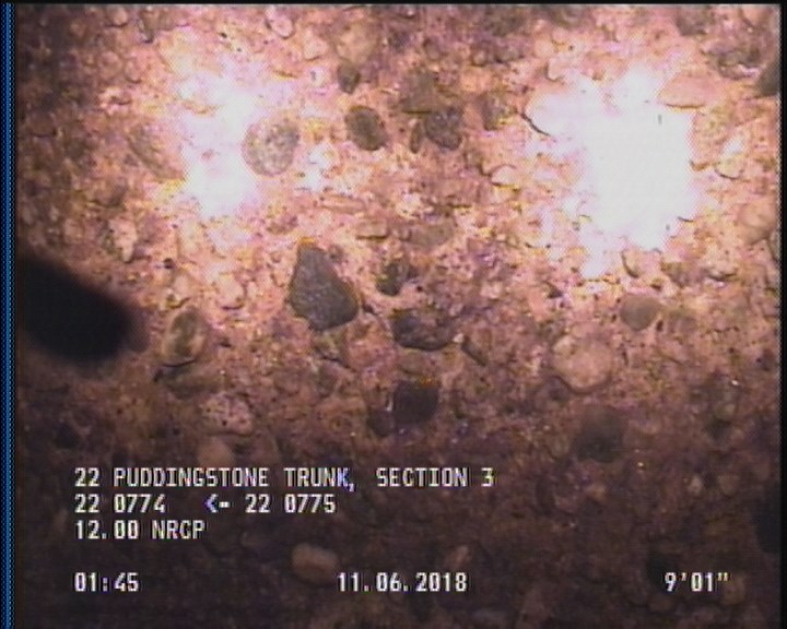 Surface Aggregate Projecting, from 08 to 04 o'clock, within 8 inches of joint: YES, Start