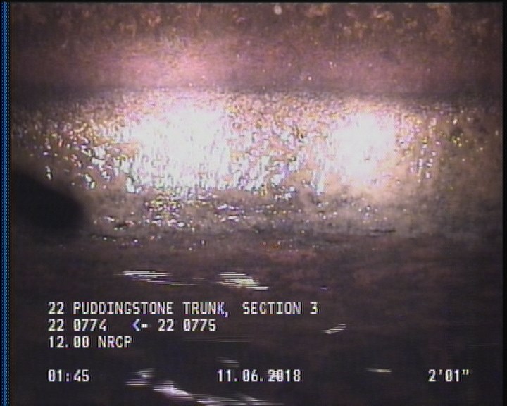 Deposits Attached Grease, 5 %of cross sectional area, from 04 to 08 o'clock, , within 8 inches of joint: YES, Start