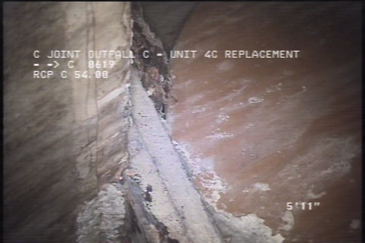 General Observation - LEFT SIDE STOPLOG ON WOOD PLANKS