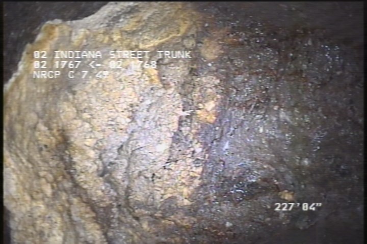 Tap Break-In Defective, at 02 o'clock, -, , within 8 inches of joint: NO, 6" - UNKNOWN - 100% GREASE