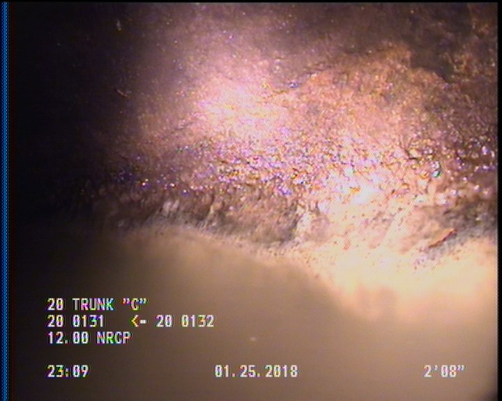 Deposits Attached Grease, 10 %of cross sectional area, from 04 to 08 o'clock, , within 8 inches of joint: YES, Start
