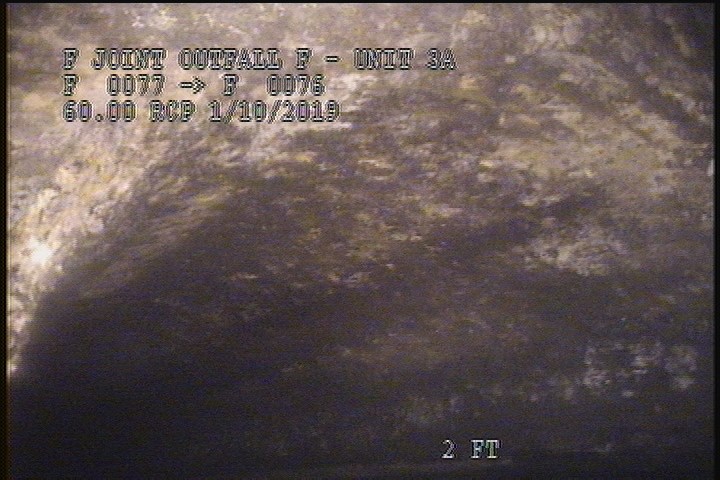 Surface Spalling, from 08 to 04 o'clock, within 8 inches of joint: YES