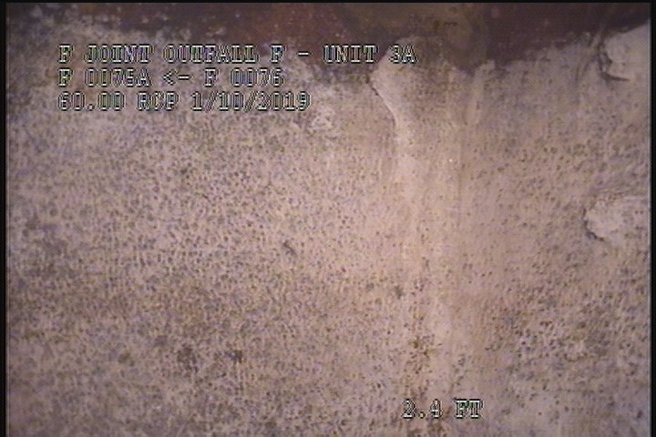 Surface Spalling, from 08 to 04 o'clock, within 8 inches of joint: YES