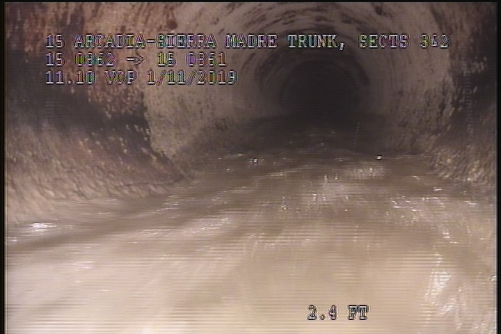 Upstream Manhole, Survey Begins - 10:35 AM