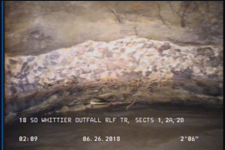 Survey Abandoned - VIEW OF THE SIPHON DOWNLEG FROM U/S MH