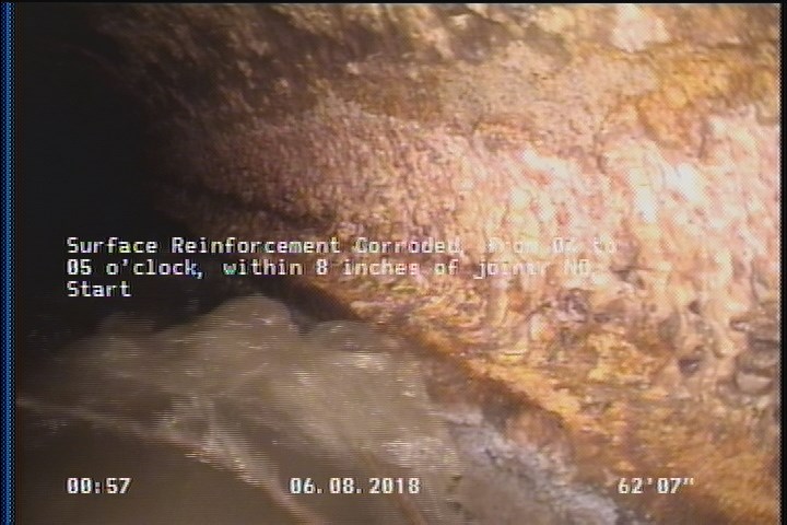 Surface Reinforcement Corroded, from 04 to 05 o'clock, within 8 inches of joint: NO, Start