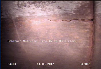 Fracture Multiple, from 09 to 03 o'clock, within 8 inches of joint: YES, Start