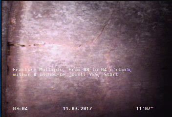 Fracture Multiple, from 08 to 04 o'clock, within 8 inches of joint: YES, Start