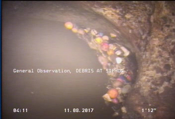General Observation - DEBRIS AT SIPHON