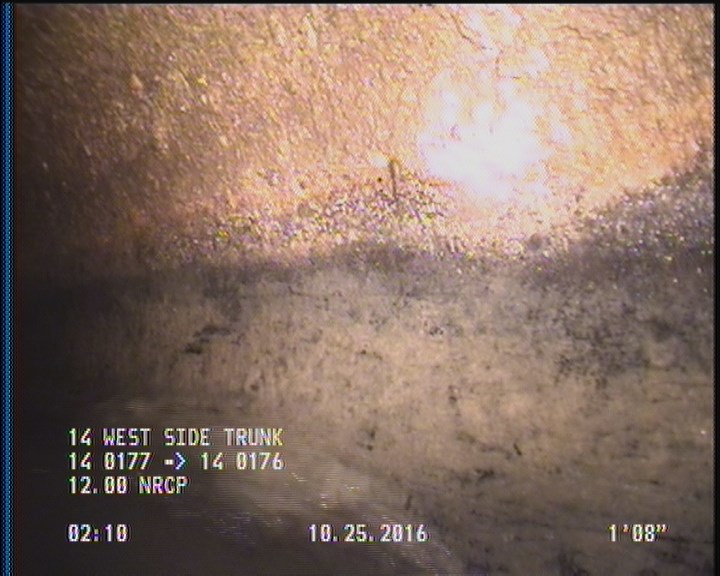 Deposits Attached Grease, 5 %of cross sectional area, from 03 to 09 o'clock, , within 8 inches of joint: YES, Start