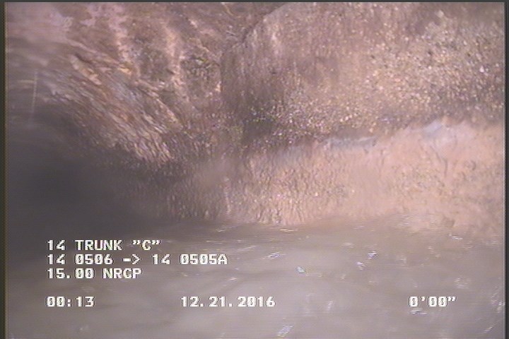 Deposits Attached Grease, 5 %of cross sectional area, from 03 to 09 o'clock, , within 8 inches of joint: YES, Start