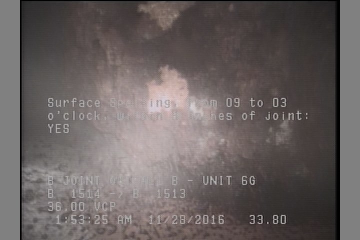 Surface Spalling, from 09 to 03 o'clock, within 8 inches of joint: YES, Start