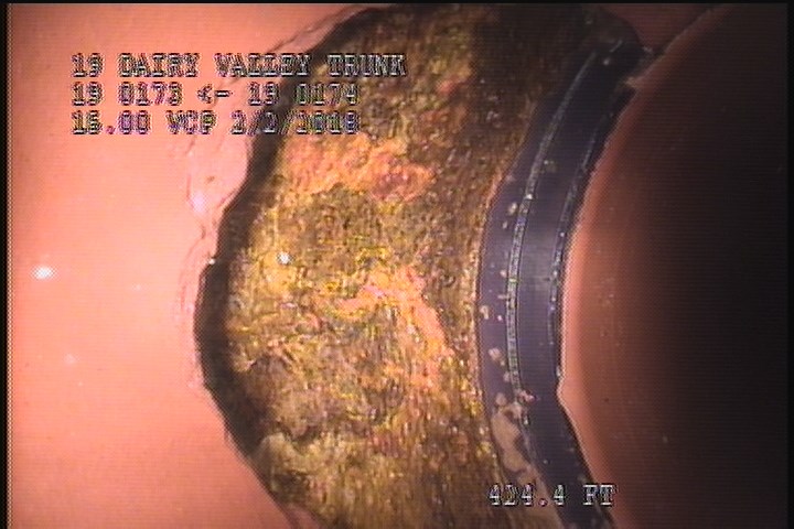 Broken, from 11 to 01 o'clock, within 8 inches of joint: YES - W/ A REPAIR