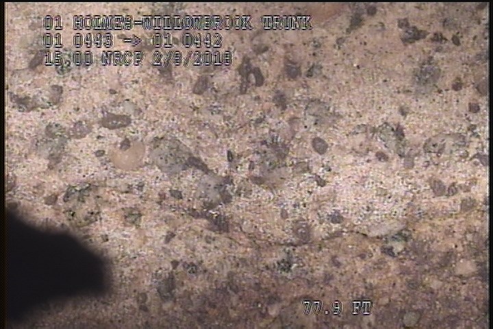 Surface Spalling, from 08 to 04 o'clock, within 8 inches of joint: YES, Start - PEELING CONCRETE SEVERE AGG ATTACHED