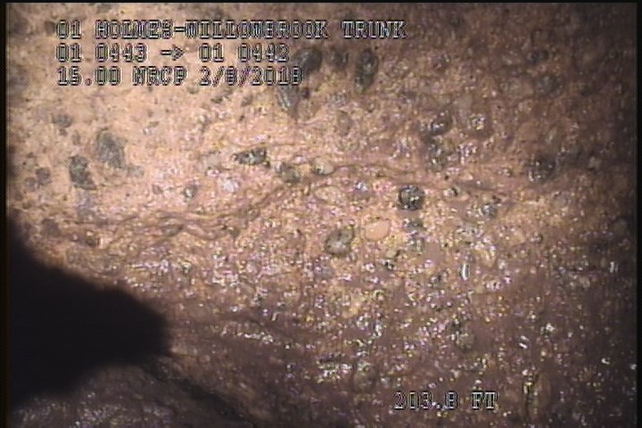 Surface Spalling, from 08 to 04 o'clock, within 8 inches of joint: YES - PEELING CONCRETE SEVERE AGG ATTCHED